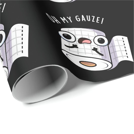 オーマイガーゼおもしろいファースト・エイドプンダークBG ラッピングペーパー (ロールコーナー)