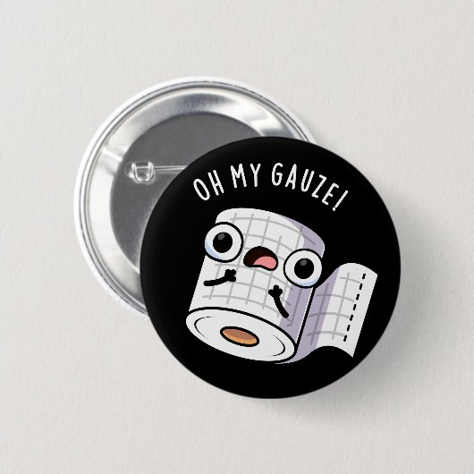 オーマイガーゼおもしろいファースト・エイドプンダークBG 缶バッジ (正面&裏面)