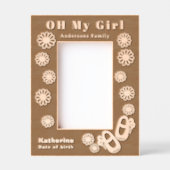 オーマイガールベビー レーザー彫刻フレーム (正面)