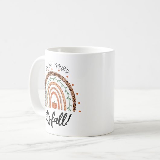 オーマイグルディレインボーコーヒーマグの秋 コーヒーマグカップ (正面左)