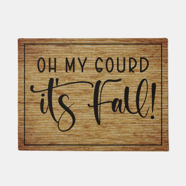 オーマイグルドイット秋 ドアマット (正面)