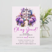 オーマイグルドパープルヒューズ引っ越し祝いパーティーパーティー 招待状 (スタンド正面)