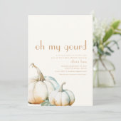 オーマイグルドベビーシャワー招待状 招待状 (スタンド正面)