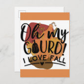 オーマイグールドおもしろい大好き秋 ポストカード (正面/裏面)