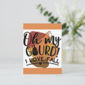 オーマイグールドおもしろい大好き秋 ポストカード (スタンド正面)