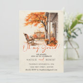 オーマイグールド秋カボチャ引っ越し祝いパーティーパーティー 招待状 (スタンド正面)