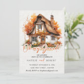 オーマイグールド秋カボチャ引っ越し祝いパーティーパーティー 招待状 (スタンド正面)