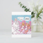 オーマイゴッド(OMG)天使の文字 おもしろい ポストカード (スタンド正面)