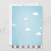 オーマイタイムフライカイトサマーボーイファースト誕生日 招待状 (裏面)