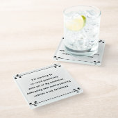 オーマイマントラ ガラスコースター (アングル)