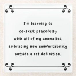 オーマイマントラ ガラスコースター