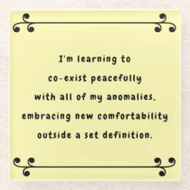 オーマイマントラ ガラスコースター