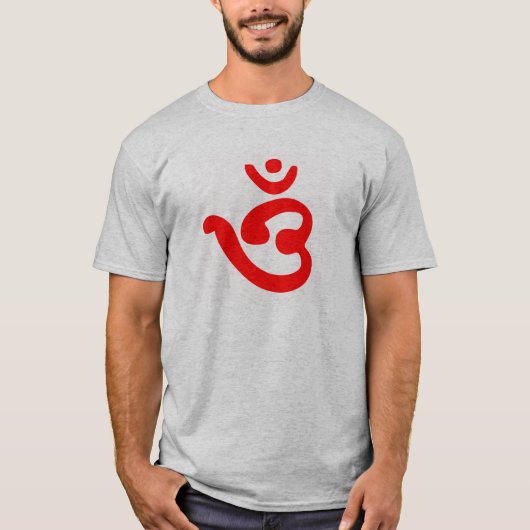 オームのシンボル(ベンガル文字) Tシャツ (正面)