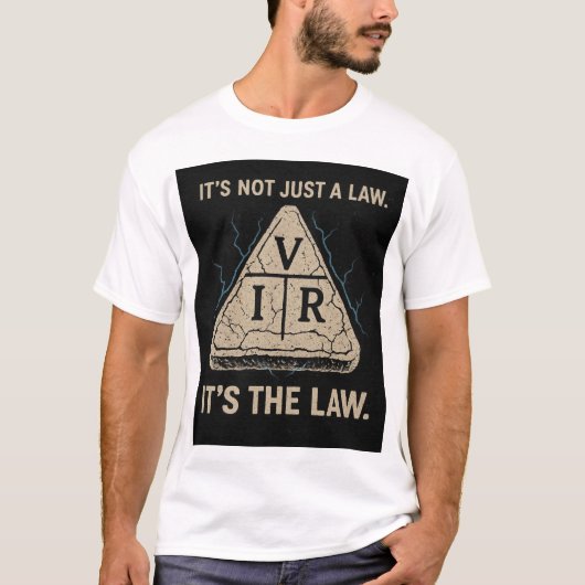 オームの法則エンジニア・ユーモア: 法則だよ Tシャツ (正面)