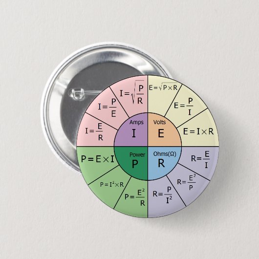 オームの法則 缶バッジ (正面&裏面)
