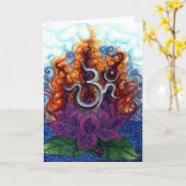オームの浮遊 カード (黄色い花)
