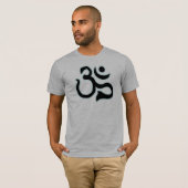 オームの記号メンズTシャツ Tシャツ (正面フル)