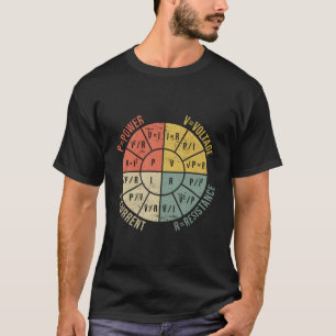 オーム法図電気電子工学エンジニアV Tシャツ