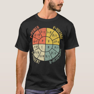 オーム法図電気電子工学エンジニアV Tシャツ