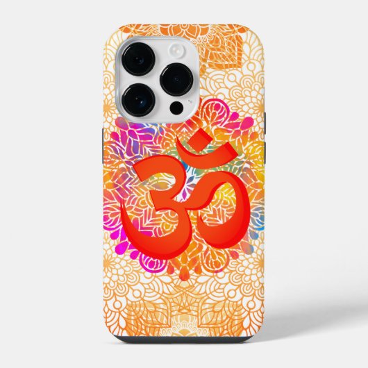 オーム神聖なシンボル iPhoneケース (裏面)