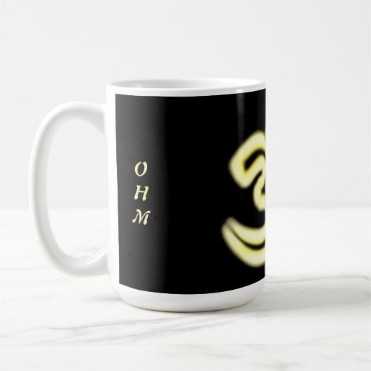 オーム記号 コーヒーマグカップ (左)