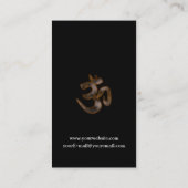 オーム記号 名刺 (裏面)
