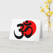 オーム カード (黄色い花)