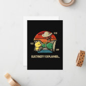 オーム ボルト アンプ 電気の解説 電気技師 ノートカード (正面/裏面インサイチュ)