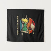 オーム ボルト アンペア 電気解説 電工 タペストリー (正面(横))