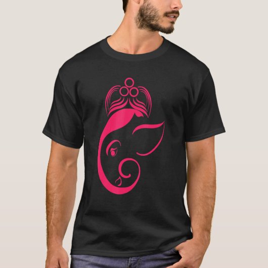 オーム・ヨガ三目イシャヒンドゥー語訳8 Tシャツ (正面)