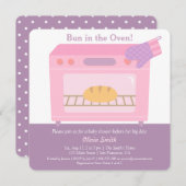 オーモダンブンのベビーシャワー招待状 招待状 (正面/裏面)