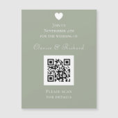 オーモダンルインワンセージQRコード結婚式招待状 (正面)