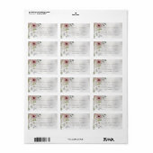 オーラの自然結婚出欠の返信用封筒ラベル ラベル (フルシート)