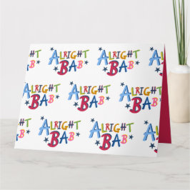 オーライバブブラックカントリーワードグリーティングカード カード