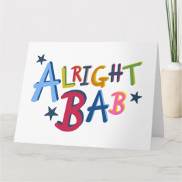 オーライバブブラックカントリーワードグリーティングカード カード