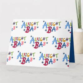 オーライバブブラックカントリーワードグリーティングカード カード