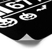 オーラエネルギー67パーセント6 7 ミーム ハロウィン ポスター (角)