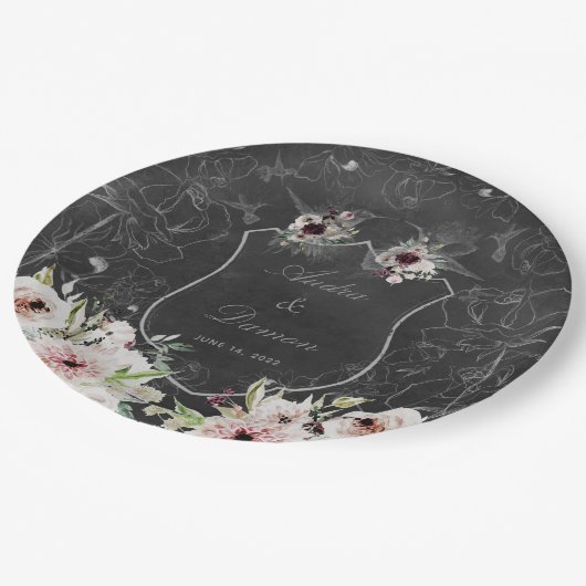 オーラオブナイト結婚の9インチディナープレート ペーパープレート (アングル)