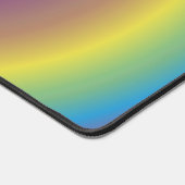 オーラカラフルグラディエントシックスタイリッシュピンク デスクマット (コーナー)