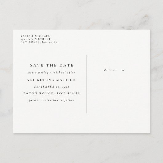 オーラクリスタルアメジスト保存日付 案内ポストカード (裏面)