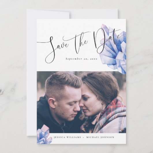 オーラクリスタルセーブ・ザ・デート案内 シーズンカード (正面)