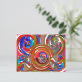 オーラクリーニングサークル – 霊気瞑想曼荼羅7 ポストカード (スタンド正面)