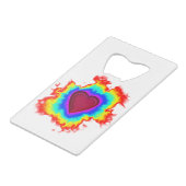 オーラサイケデリックデュアルハート クレジットカード栓抜き (裏面アングル)