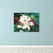 オーラス踊りとユリ キャンバスプリント (インサイチュ (ウッドフロア))