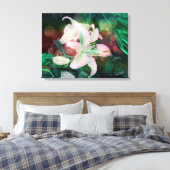 オーラス踊りとユリ キャンバスプリント (インサイチュ (寝室))