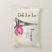 オーラパリエッフェルタワーオンヴィンテージパターン アクセントクッション (裏面(縦))