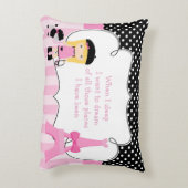 オーラパリエッフェルタワーピンクアンドブラック アクセントクッション (裏面(縦))