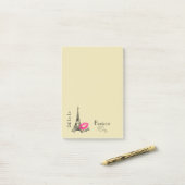 オーラパリエッフェルタワーボンジュール ポストイット (デスク上)