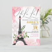 オーラパリ誕生日招待状 招待状 (スタンド正面)