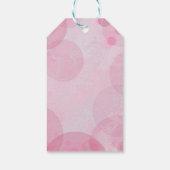 オーラピンク金ゴールドパリエッフェルタワー《写真》ぼけ味 ギフトタグ (裏面)